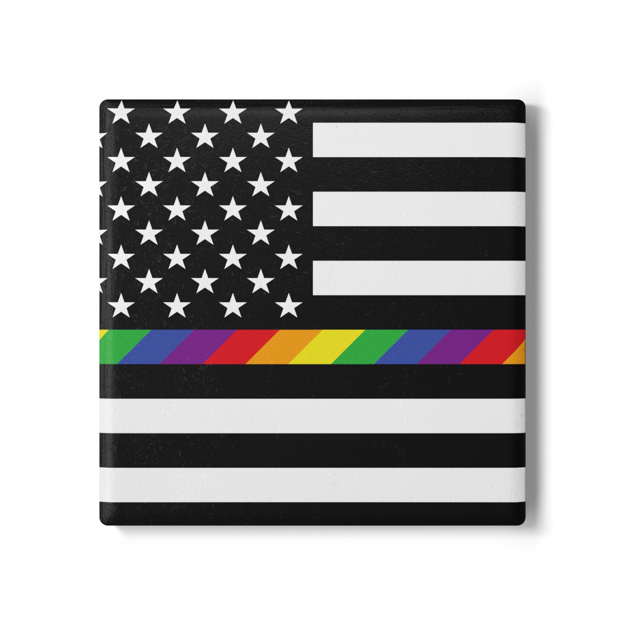 Pride Stripe Premium Ceramic Coaster - Image 5