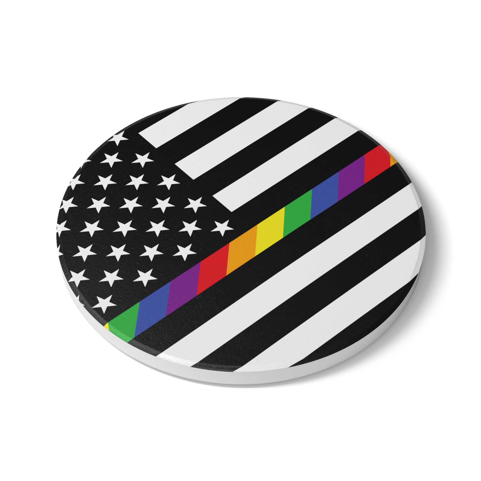 Pride Stripe Premium Ceramic Coaster - Image 3