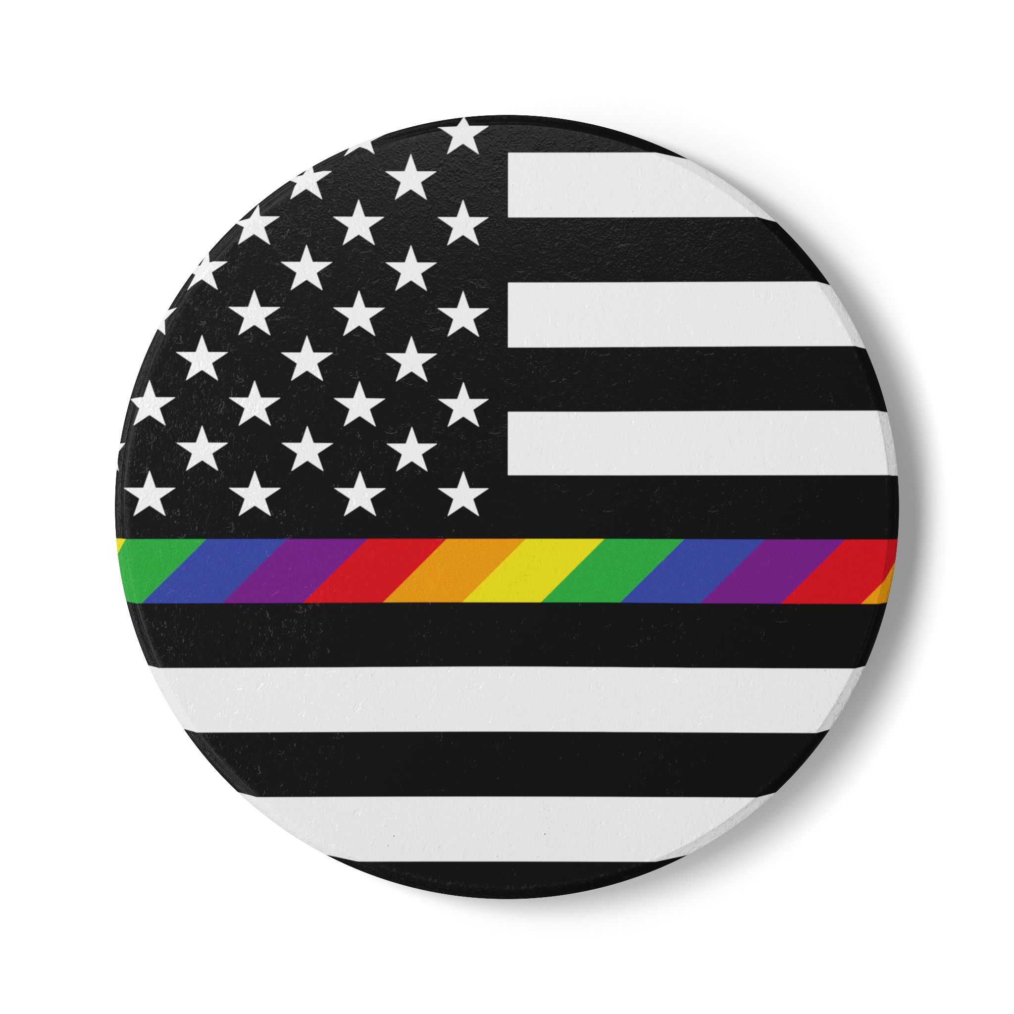 Pride Stripe Premium Ceramic Coaster